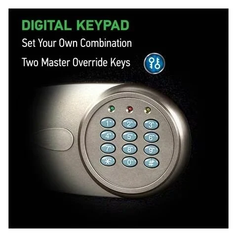 Sentrysafe Digital Security Safe With Digital Keypad Black 7kg
