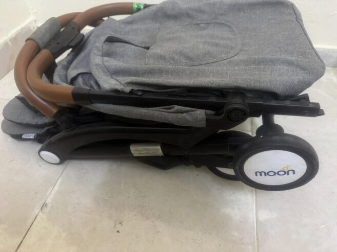 Gray baby stroller