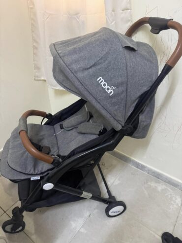 Gray baby stroller