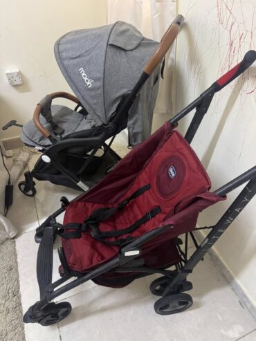 Red Baby Stroller