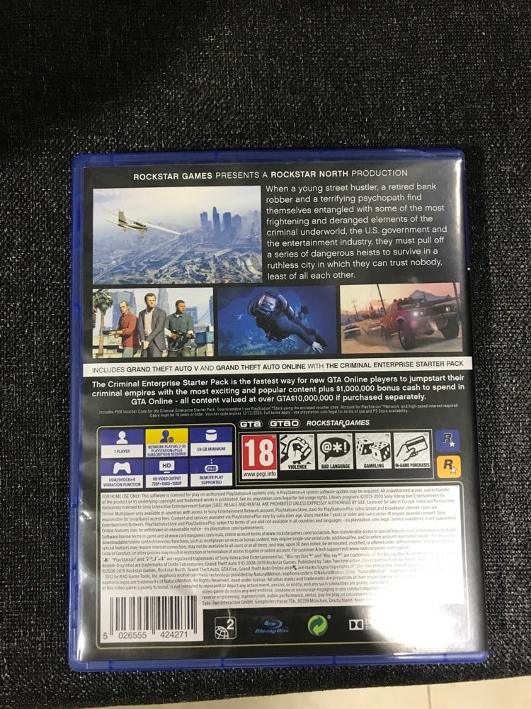PS4 GTA 5 Game for Sale