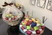 luxurious chocolate plate