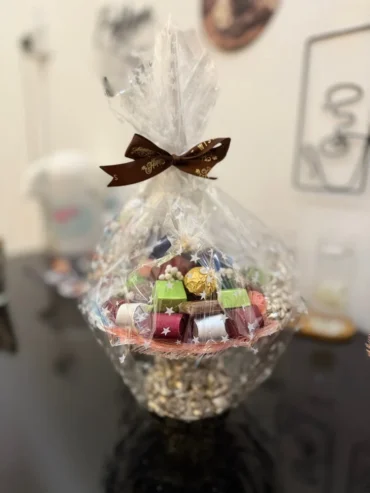 luxurious chocolate plate