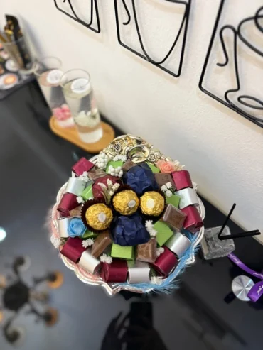 luxurious chocolate plate