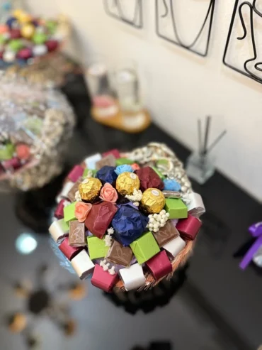 luxurious chocolate plate