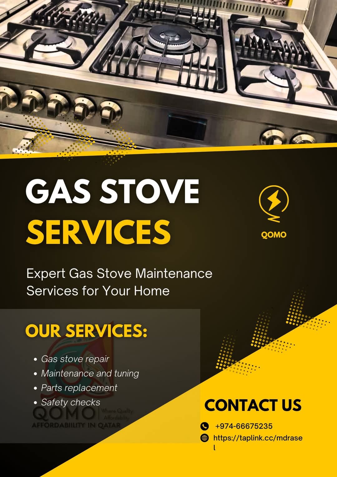 Gas stove repair & parts