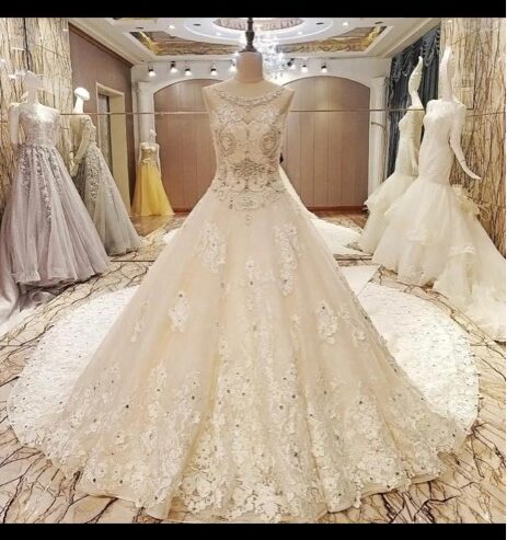 wedding long dress for bridal