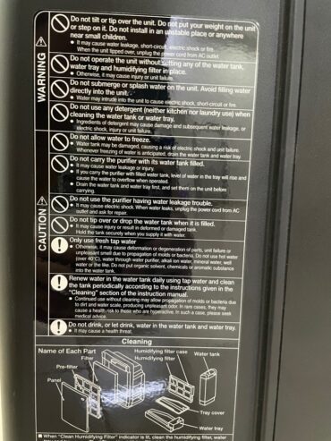 Hitachi Air Purifier EPA6000