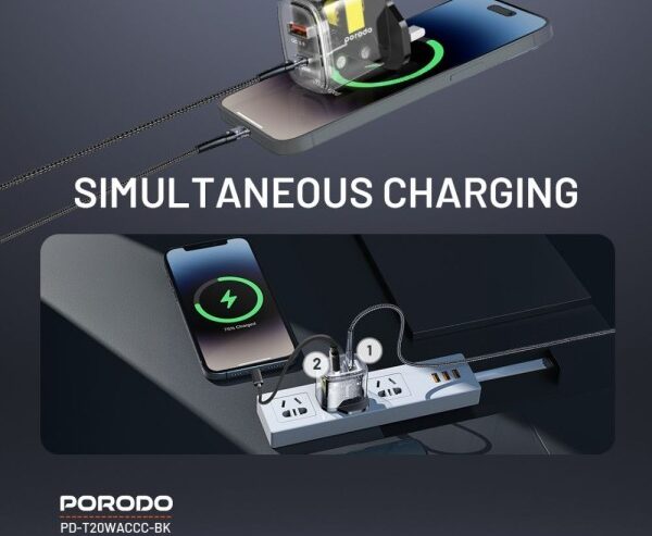 Dual Charger with USB-C Cable