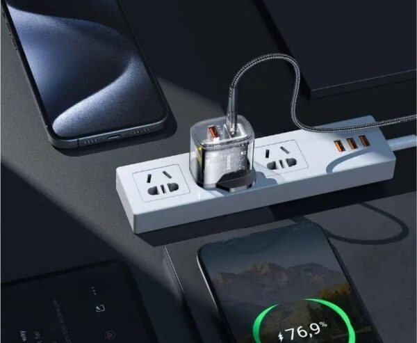 Dual Charger with USB-C Cable
