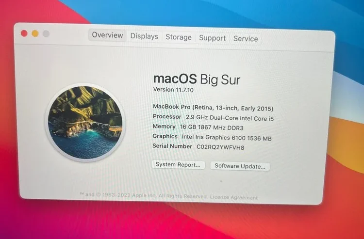 MacBook Pro (13-inch, i5) 512GB SSD