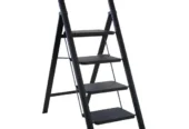 Green Lion Foldable Ladder -Black