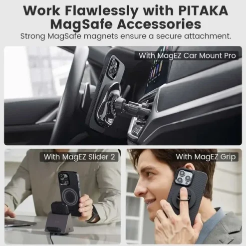 PITAKA Fiber Case iPhone 15ProMax