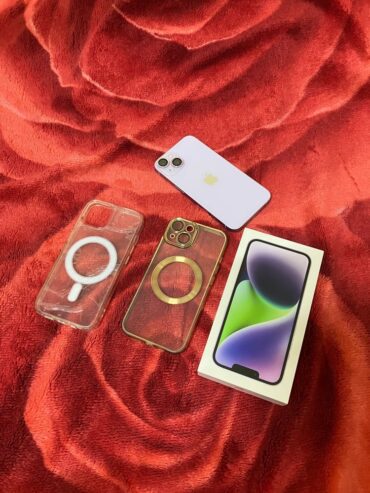 IPHONE 14 PURPLE 128GB WITH BOX