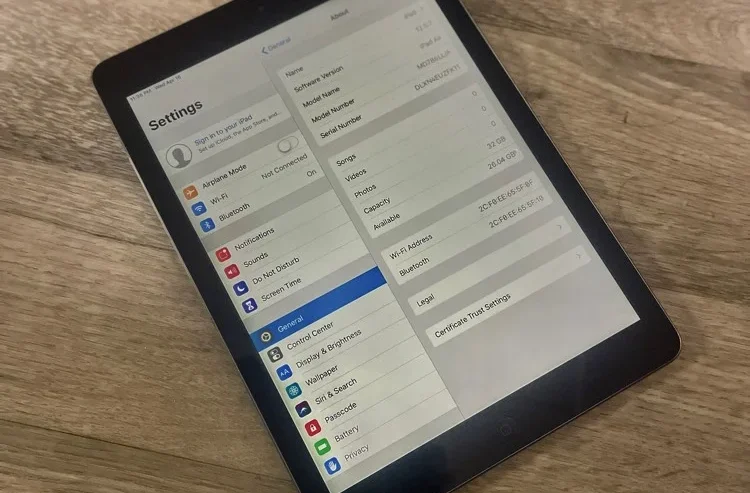 IPAD AIR 32 GB WITH CHARGER