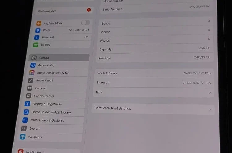 ipad pro 13 ” m4 256 gb wifi