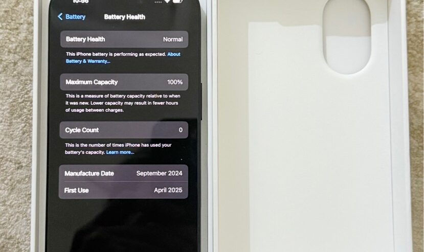 iPhone 16 (0 cycle Count)