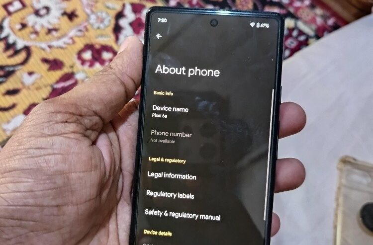 Google pixel 6A