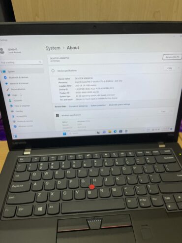 Lenovo T470S intel Corei7-Ram20GB-256GB SSDwith box
