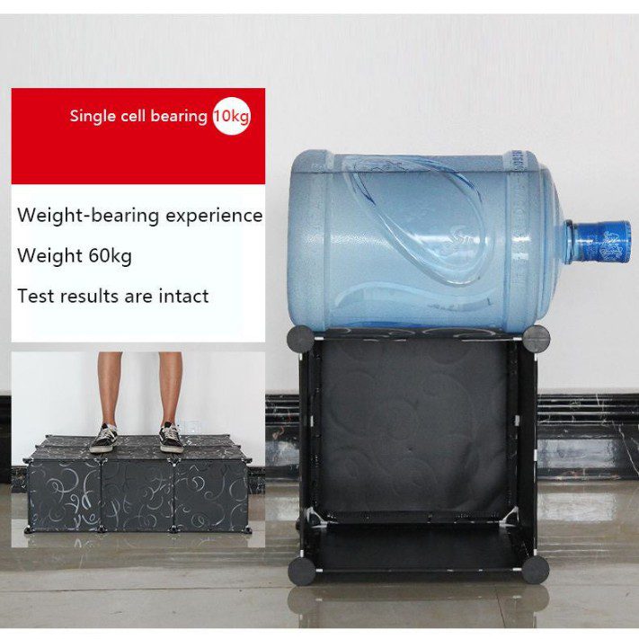 Brand New Sealed Packed Modular 6-Cube Shoe Rack with Doors & Side Hooks – Space-Saving Organizer Qatar (رف أحذية معياري 6 مكعبات)