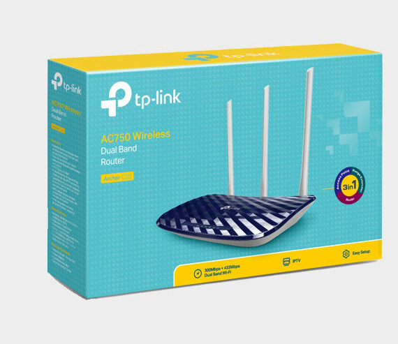 TP Link AC 750 wireless router Archer C20