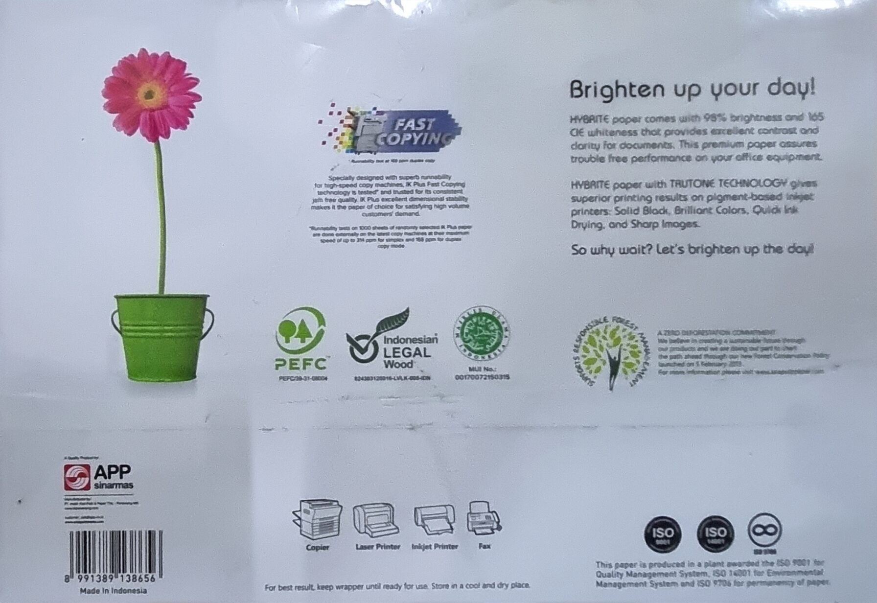 JK WHITE & HYBRITE PHOTOCOPY PAPER   UNOPENED A3 SIZE PACKET