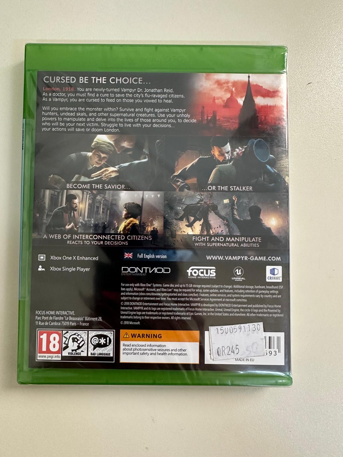Xbox Vampyr Game