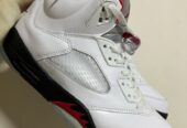Air Jordan 5 RETRO x FIRE RED SILVER TONGUE