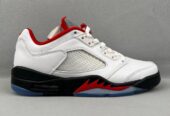 Air Jordan 5 RETRO x FIRE RED SILVER TONGUE