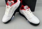 Air Jordan 5 RETRO x FIRE RED SILVER TONGUE