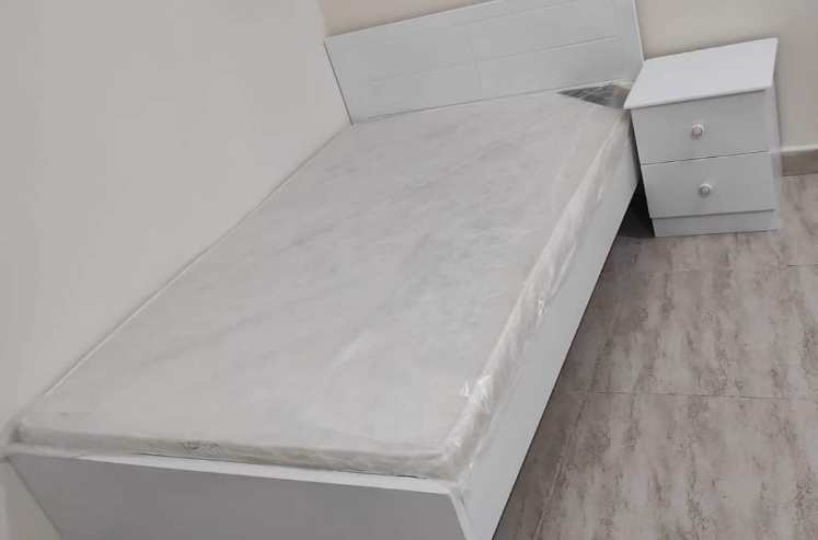 New Wood Bed , Steel bed,Cupboard