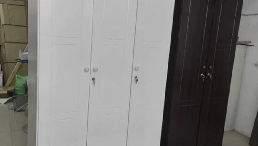 New Wood Bed , Steel bed,Cupboard