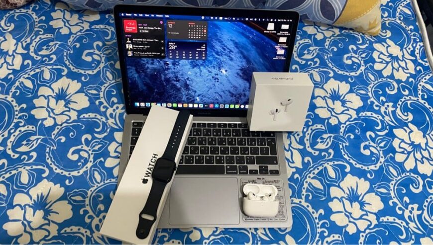 MacBook, Apple Watch, and AirPods Pro For Sale