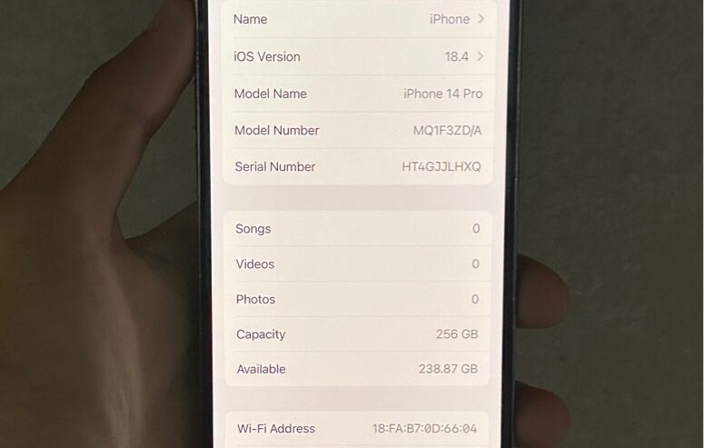 iPhone 14 Pro 256gb Perfect