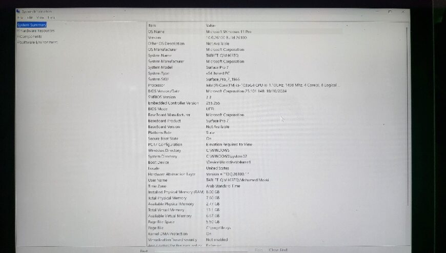 Microsoft surface pro 7