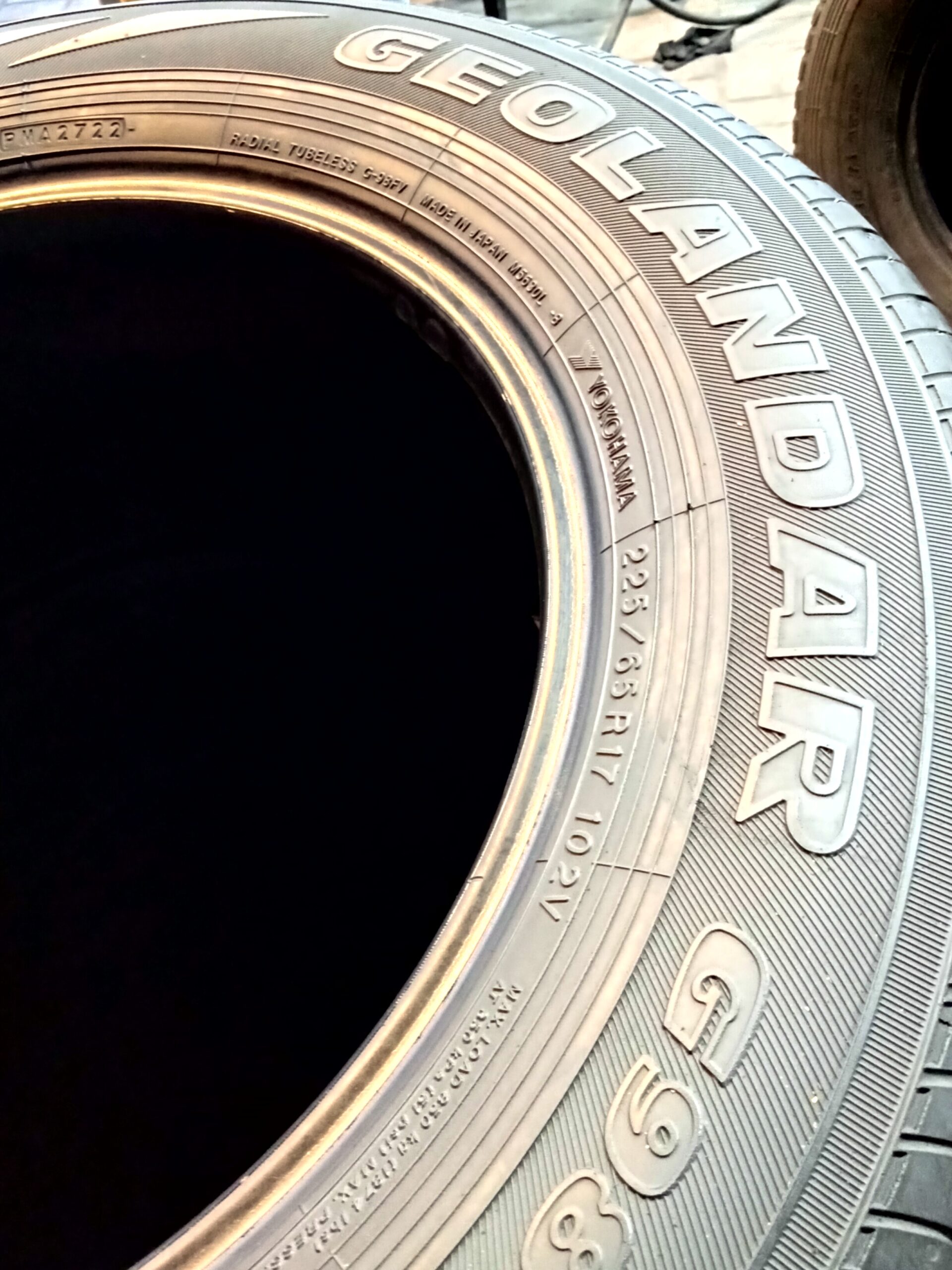 225/65/17 Yokohama Brand Tyre.