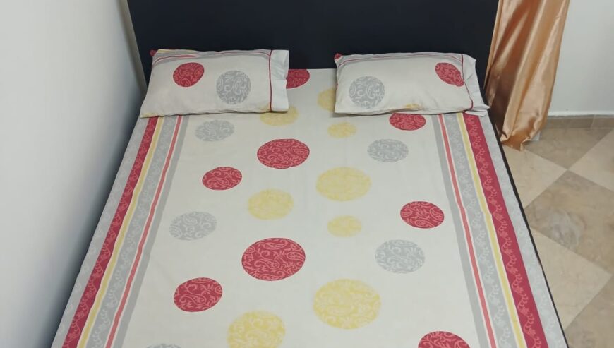 QUEEN SIZE IKEA BED WITH 2 STORAGE DRAWERS AND A MATRESS
