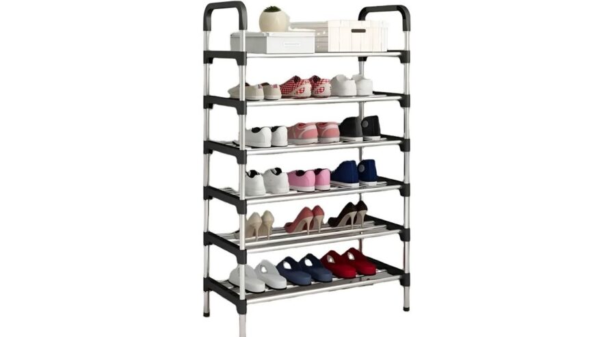 New 6 Layer Shoe Rack – Black