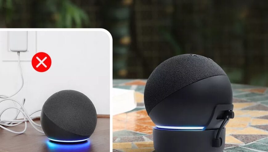 Portable rechargeable battery for Alexa
