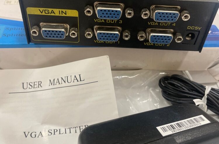 4 port vidéo splitter VGA new