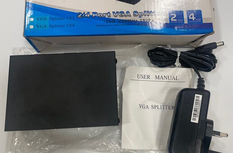 4 port vidéo splitter VGA new