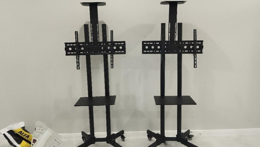 Tv Stand With wheels Trolleys