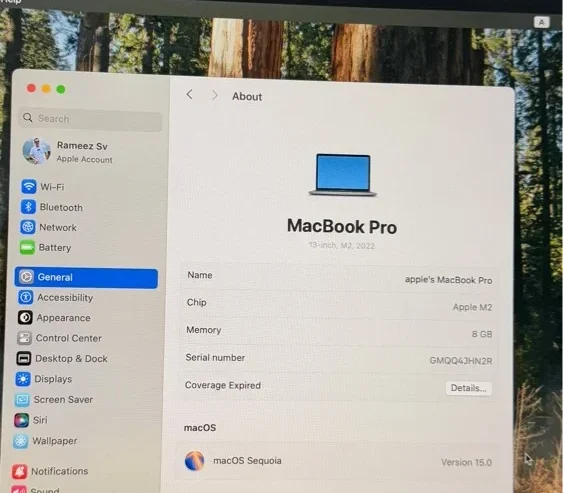 MacBook Pro 13 2022 M2 256 Grey