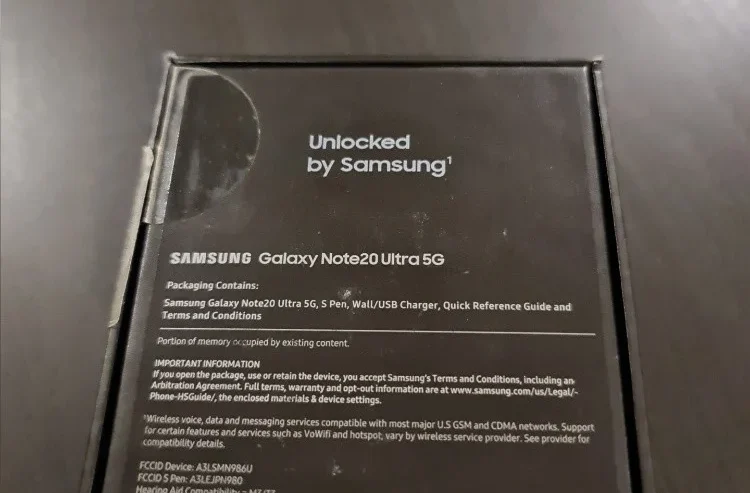 Samsung Note 20 Ultra 512GB