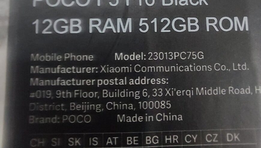 POCO F5 Pro 512GB / 12GB RAM