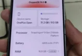 one plus open 20gb 512gb