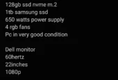 Gaming pc full set
