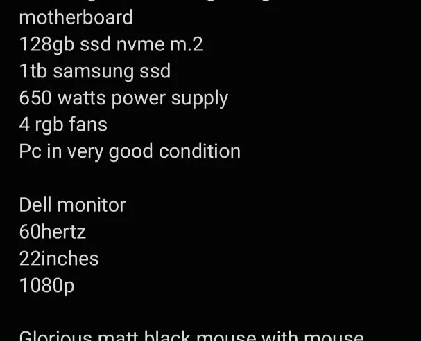 Gaming pc full set