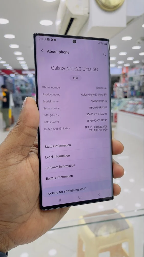 Samsung note 20 ultra 5G