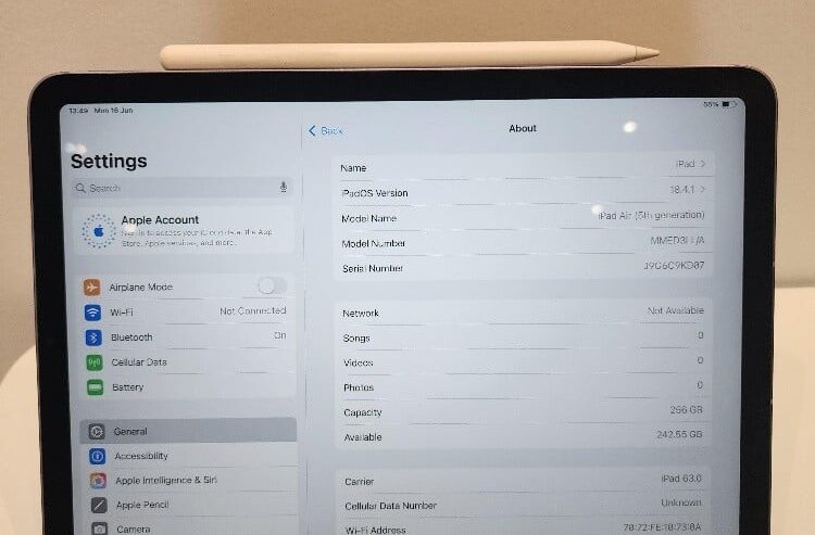 iPad Air11 in 5th gen m1